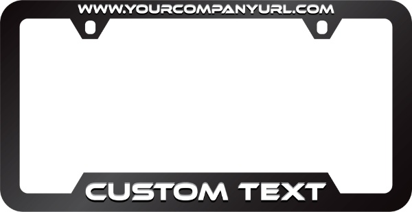 Raised Stainless Steel Metal License Plate Frame